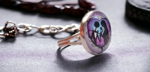 Nightmare Before Christmas Inspired Adjustable Ring