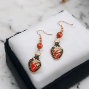 Love Potion Anatomical Heart Earrings
