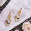 Santa Muerte Sugar Skull Earrings