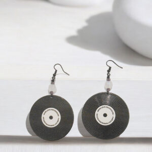 Vinyl Record Retro Music Earrings