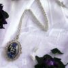 Alice in Wonderland Inspired Pendant with Mad Hatter Quote