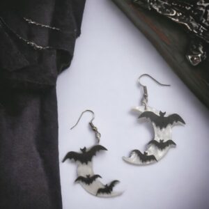 Bat Moon Earrings