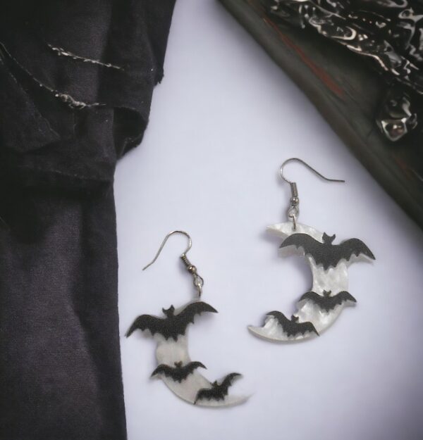 Bat Moon Earrings