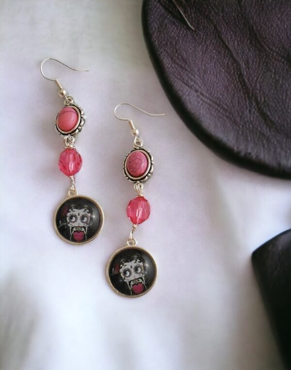 Gothic Betty Boop Inspired Earrings