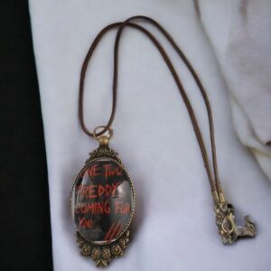 Freddy Krueger Inspired 80s Horror Pendant