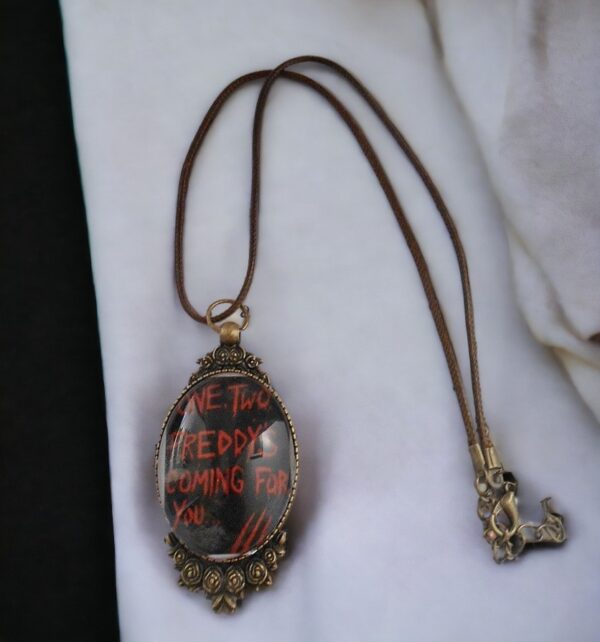 Freddy Krueger Inspired 80s Horror Pendant