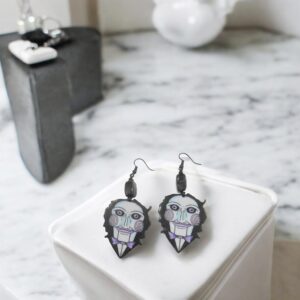 Saw Inspired Billy The Puppet Earrings