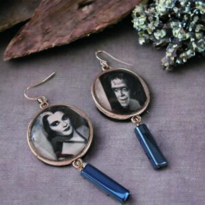 The Munsters Inspired Mismatched Earrings