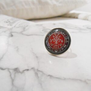 Sigil of Lilith Dark Moon Goddess Ring