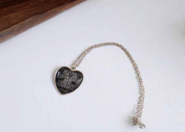Bride of Frankenstein Inspired Heart-shaped Necklace