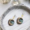 Skull Moon Earrings