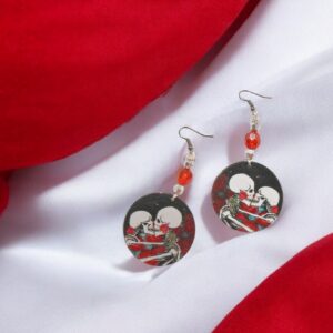 Kissing Skull Earrings