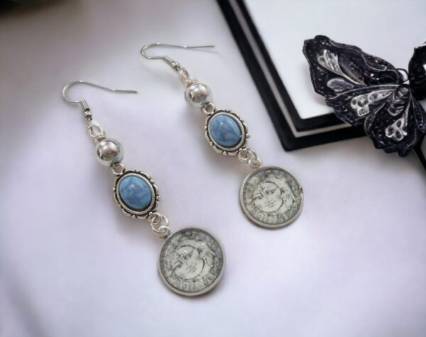 Sun & Moon Glass Earrings