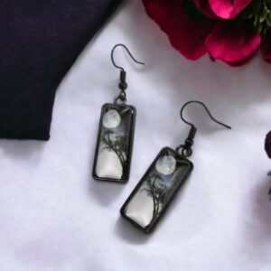 Dark Moon Gothic Earrings
