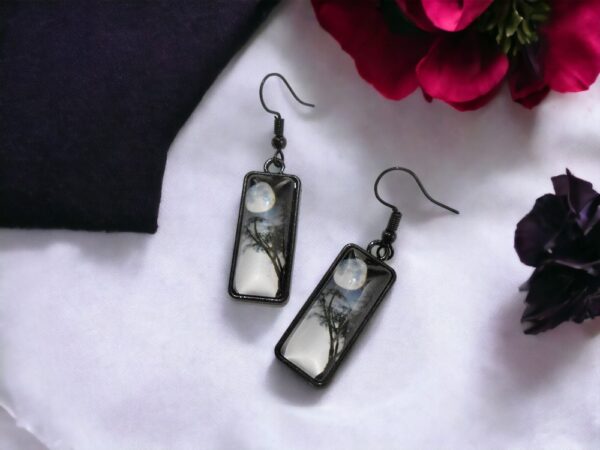 Dark Moon Gothic Earrings
