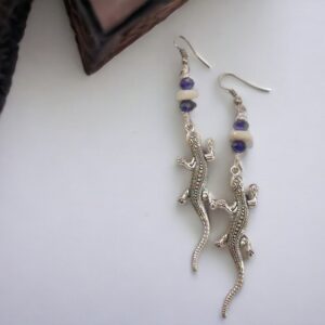 Metallic Lizard Earrings