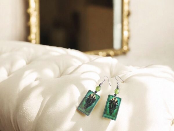 Tarot Card Hecate Inspired Earrings