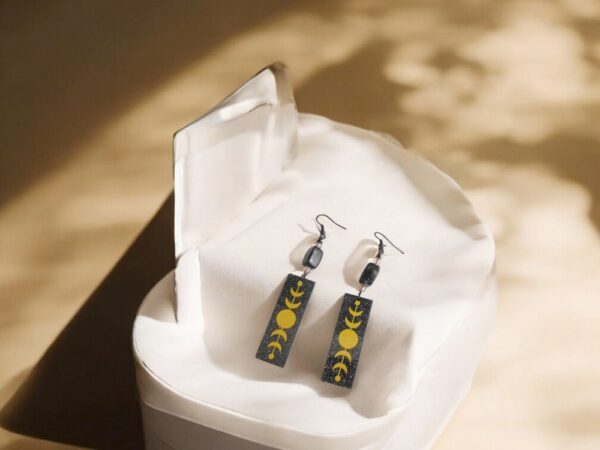 Triple Moon Goddess Hecate Earrings