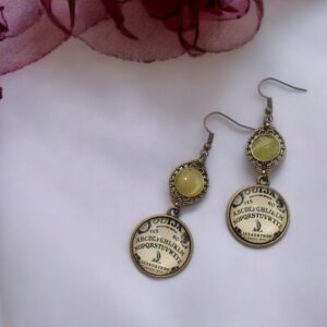Ouija Board Bronze Earrings