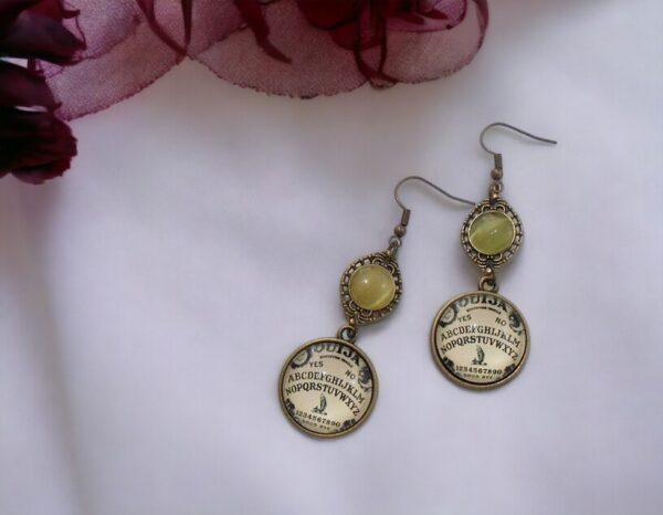 Ouija Board Bronze Earrings