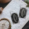 Ouija Board Square Earrings