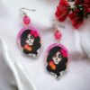 Santa Muerte Sugar Skull Earrings