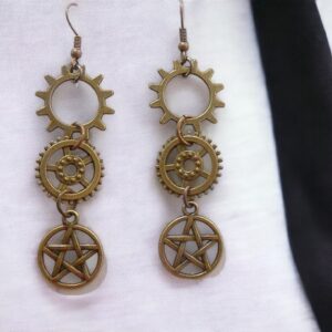 Steampunk Gears Earrings