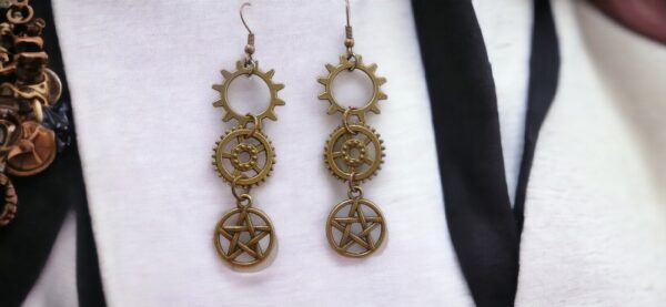 Steampunk Gears Earrings