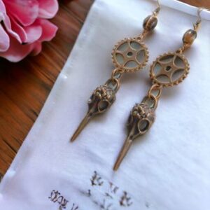 Plague Doctor Mask Gear Earrings