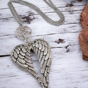 Devil Wings Pentagram Necklace