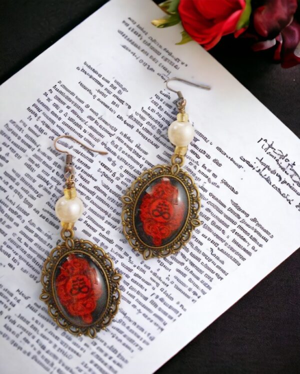 Leviathan Cross Symbol Earrings