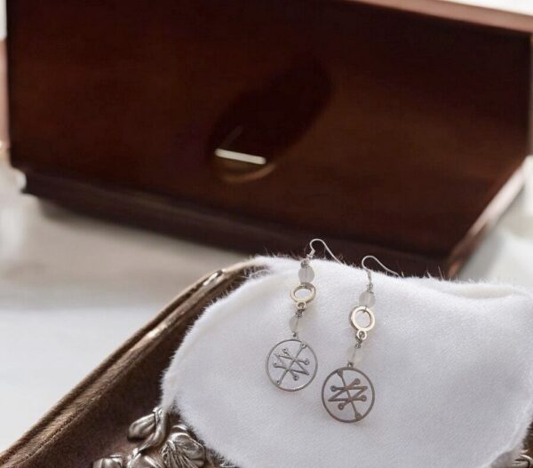 Protection Amulet Bind Rune Minimal Earrings