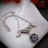 Triple Moon Goddess Hecate Necklace