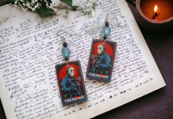 Jason Voorhees Inspired 80s Horror Earrings