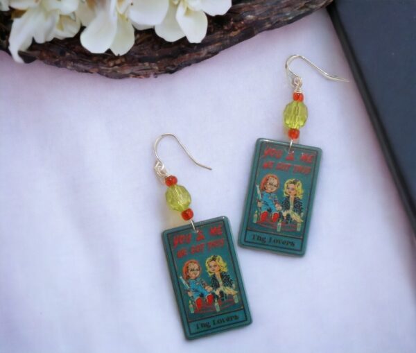 Chucky & Tiffany Inspired 80s Horror Earrings