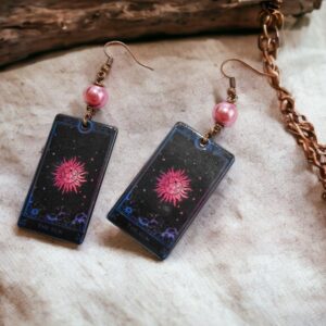 Tarot Card Earrings The Sun