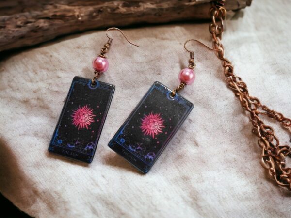 Tarot Card Earrings The Sun