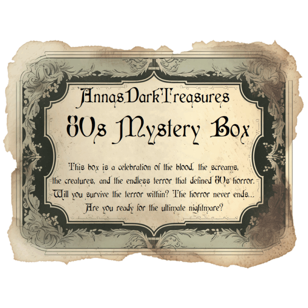 80s Horror Mystery Box | Handmade Jewelry, Themed Goodies & Spooky Surprises