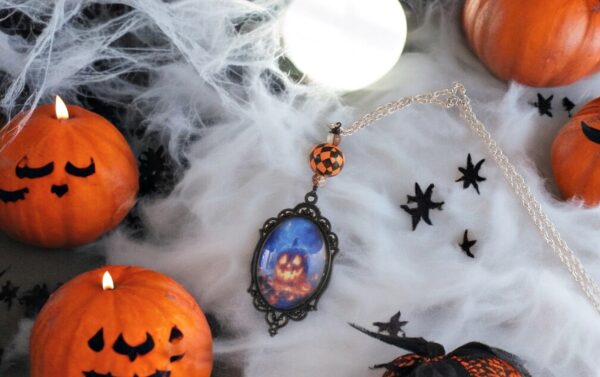 Halloween Scary Pumpkin Pendant