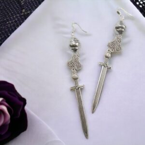 Metallic Sword Earrings
