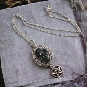 Pagan Witch Necklace with Pentagram