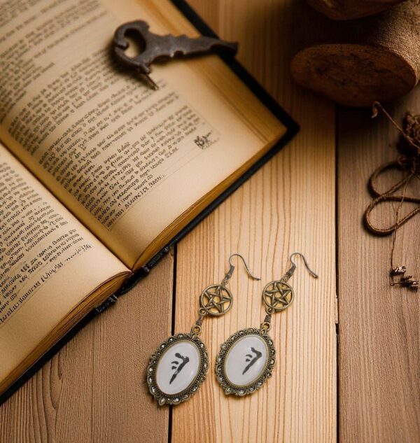 Supernatural Mark of Cain Symbol Earrings