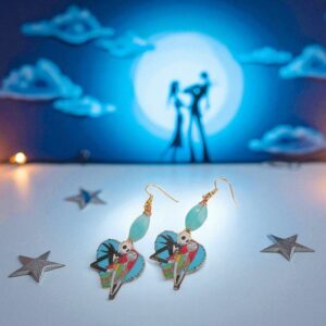 Nightmare Before Christmas Inspired Metallic Earrings