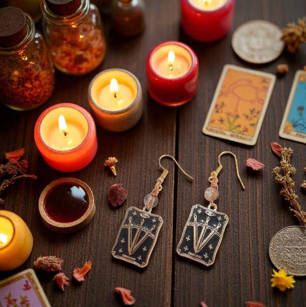 Tarot Card Earrings Judgement