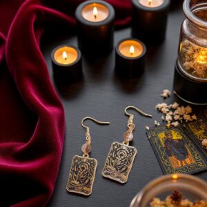 Tarot Card Earrings Star