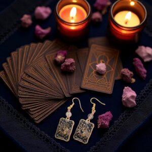 Tarot Card Earrings The Lovers