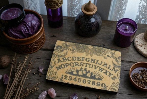 Ouija Board Makeup Bag – Vintage-Inspired Canvas Bag | Occult & Witchcraft Style